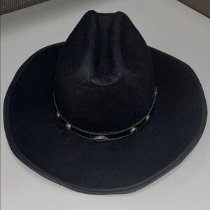 Summit Hats Sleek Black Men's Western Hat size M